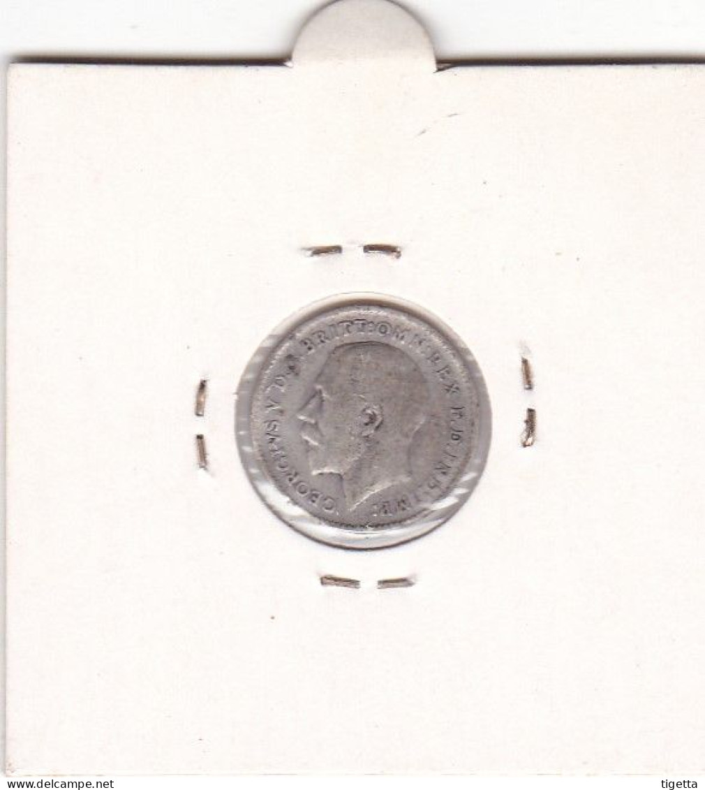 GRAN BRETAGNA 3 PENCE ANNO 1911  COME DA FOTO - F. 3 Pence