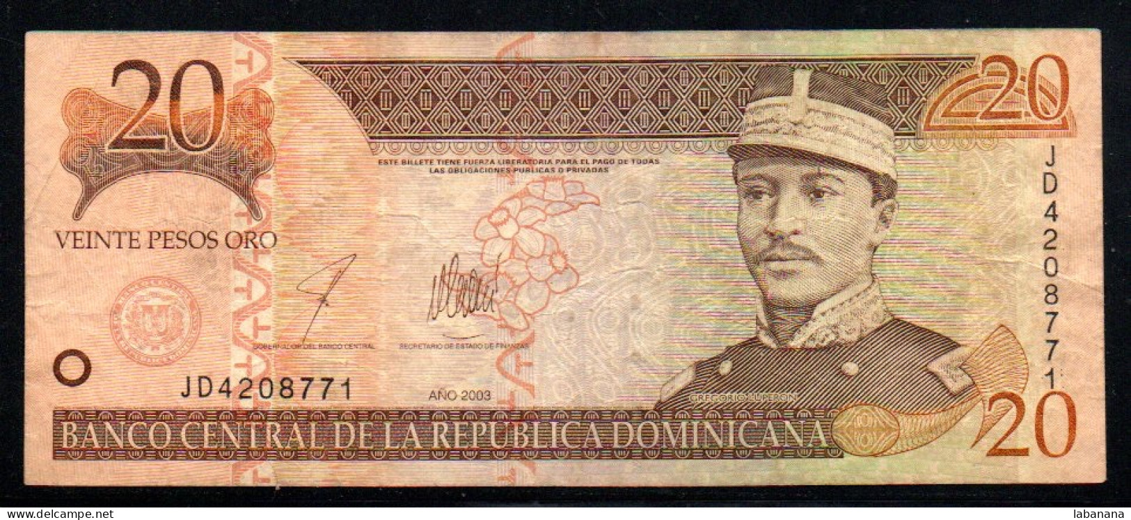 659-Dominicaine 20 Pesos Oro 2003 JD420 - Dominicana