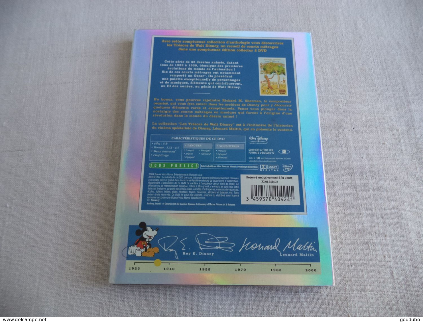 Disney Silly Simphonies Les Contes Musicaux Edition Collector 2 DVD 2004 Léonard Maltin. - Cartoons