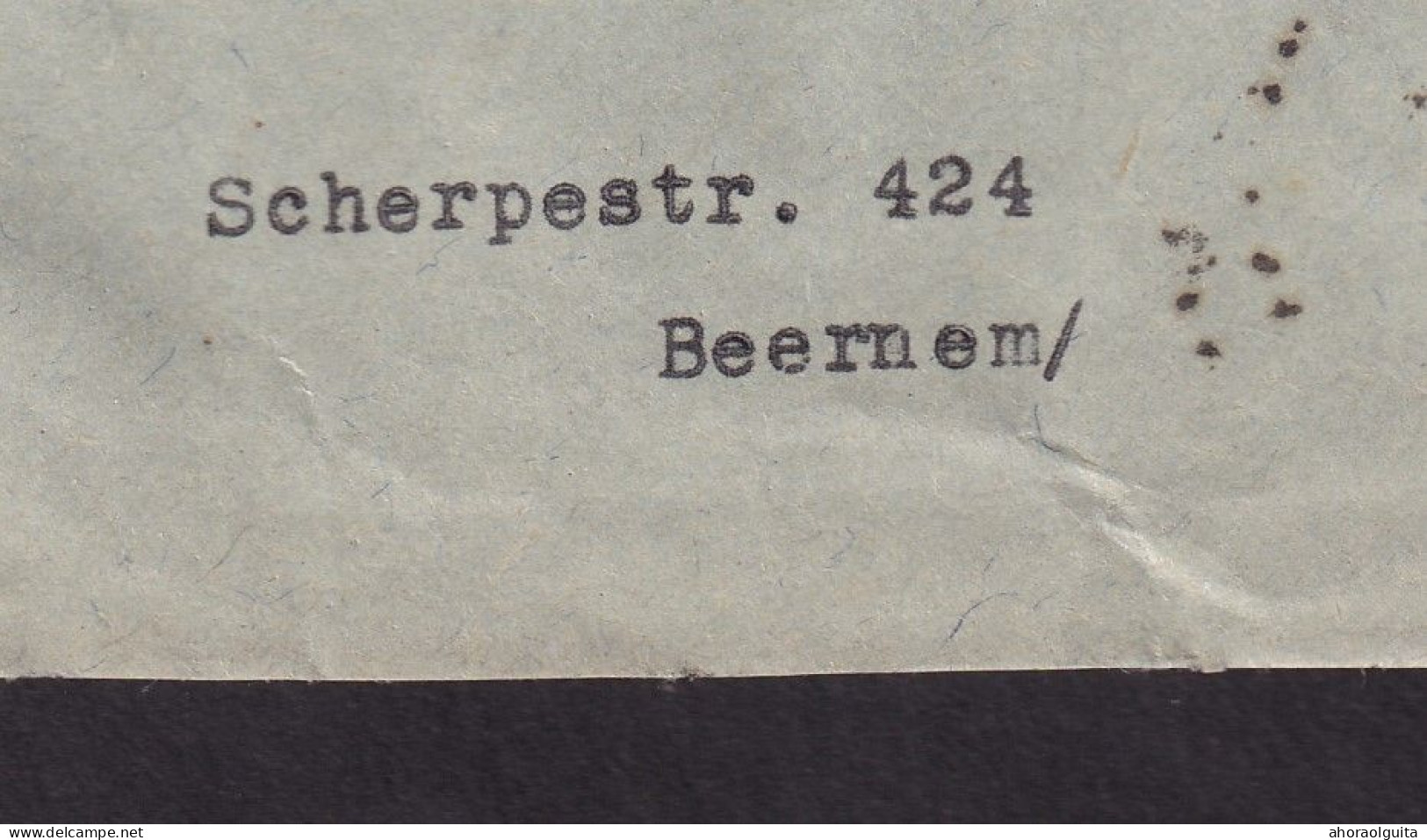 DDEE 783 -- Enveloppe TP Moins 10 % Surcharge Locale BEERNEM 1946 Vers GENT - 1946 -10%