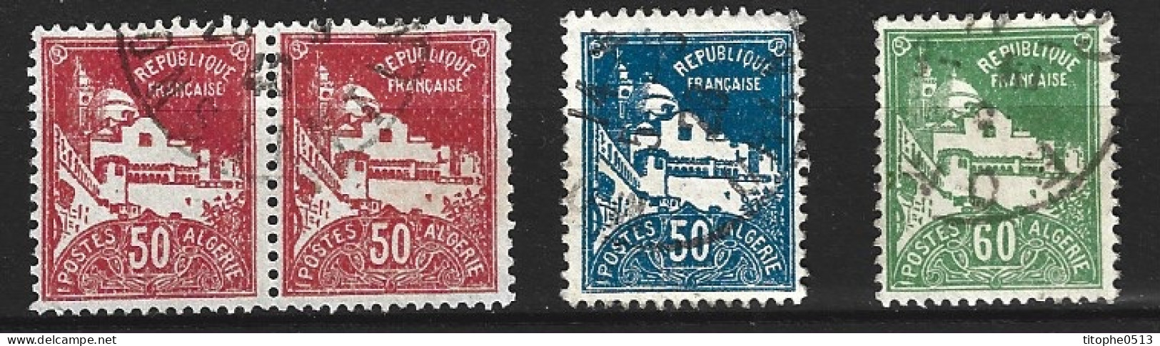 ALGERIE. Timbres Oblitérés De 1926-7. Mosquée -Type G-. - Moscheen Und Synagogen