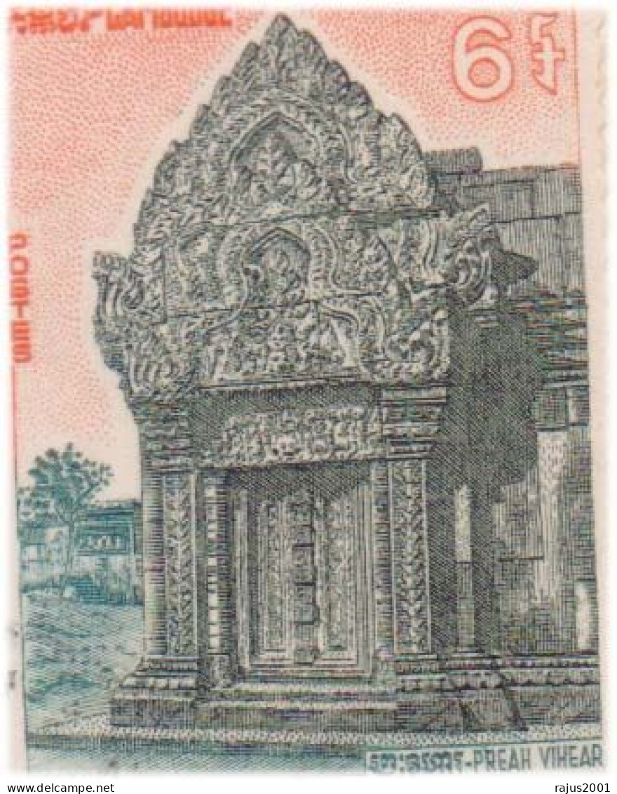 Preah Vihear Temple, Ancient Khmer Hindu Temple That Was Built By The Khmer Empire, Hinduism Religion Mythology FDC - Hinduismo