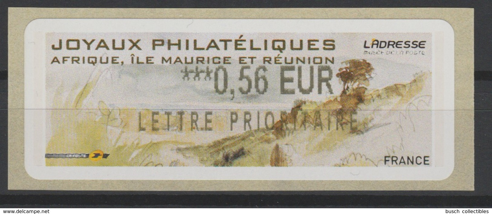 France 2010 Vignette ATM LISA Joyaux Philatéliques 0,56 Lettre Prioritaire France Neuve ** RARE - 2010-... Viñetas De Franqueo Illustradas