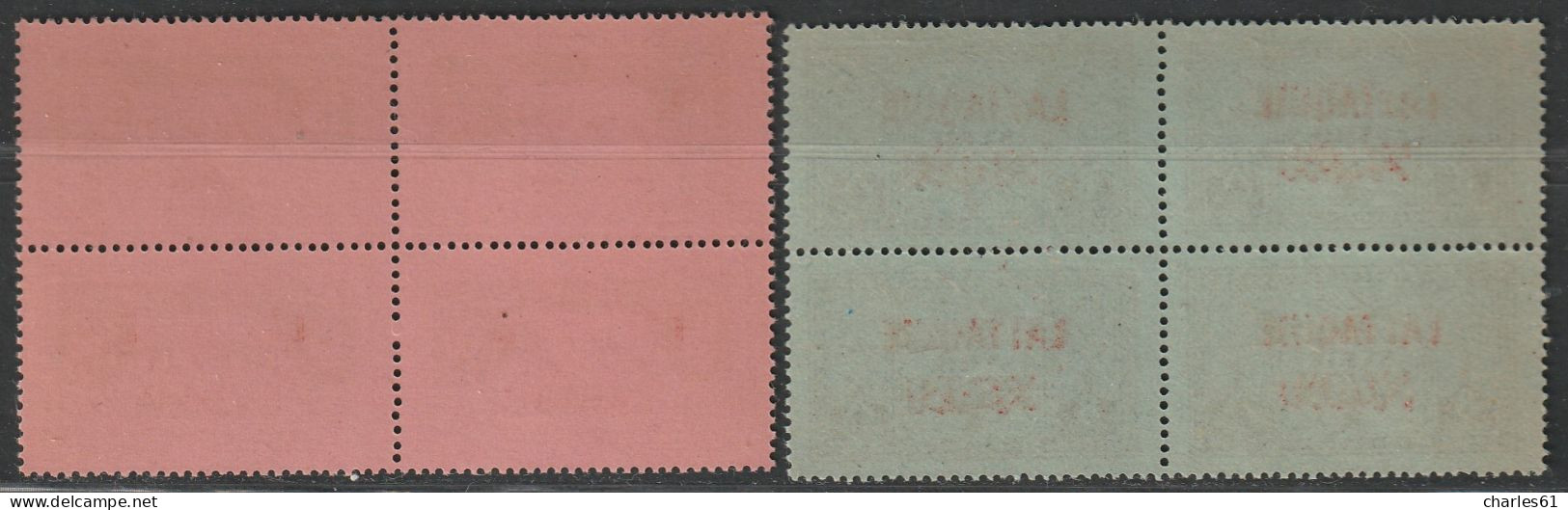 LATTAQUIE -TAXE N°1/2 En Bloc De 4 ** (1931) - Unused Stamps