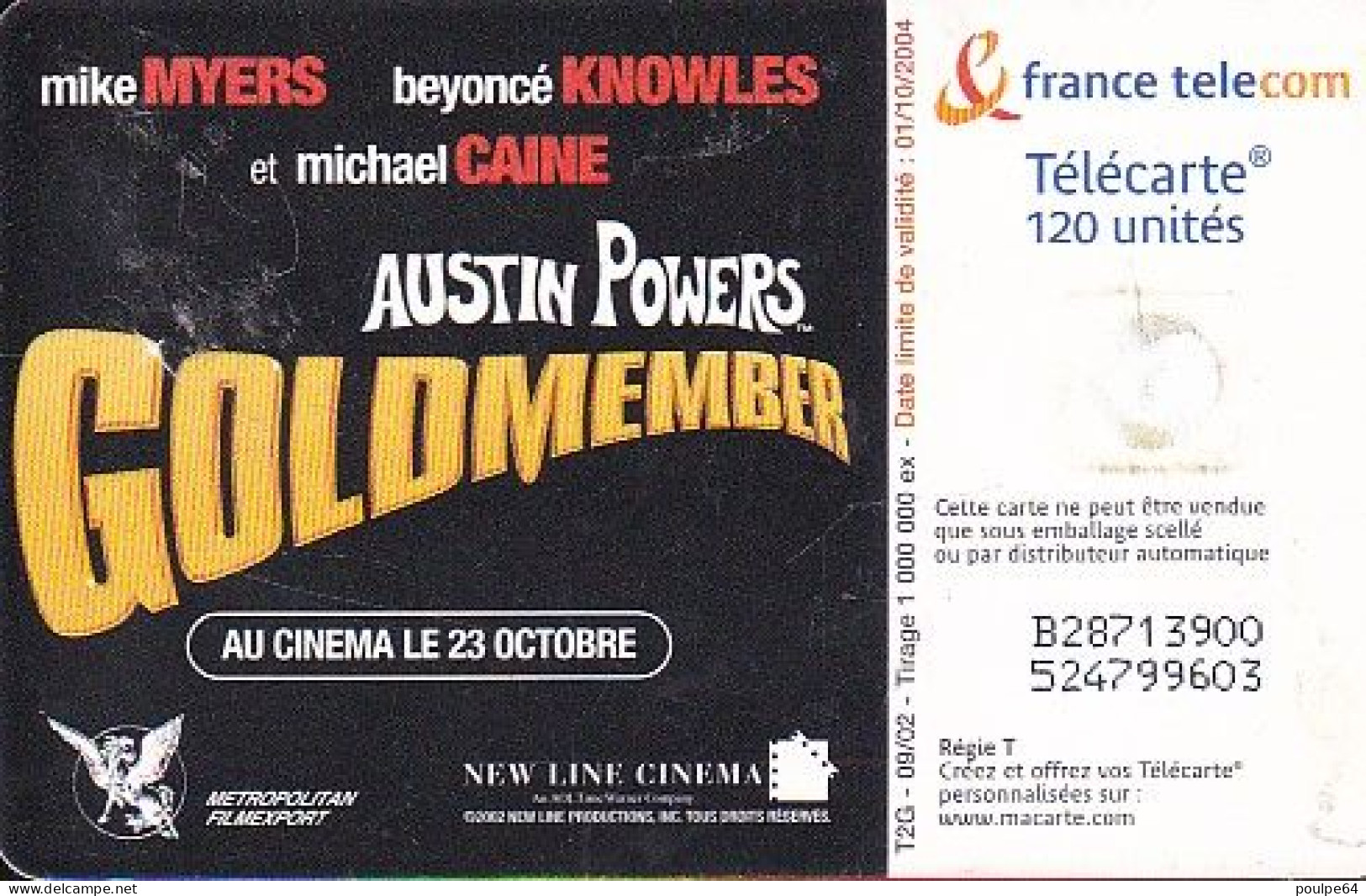 F1251  09/2002 - AUSTIN POWERS " Les Méchants "  - 120 GEM2 - 2002