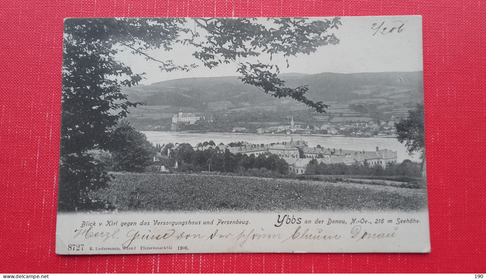 Ybbs An Der Donau.Blick V.Kirl Gegen Das Versorgungshaus Und Persenbeug - Melk