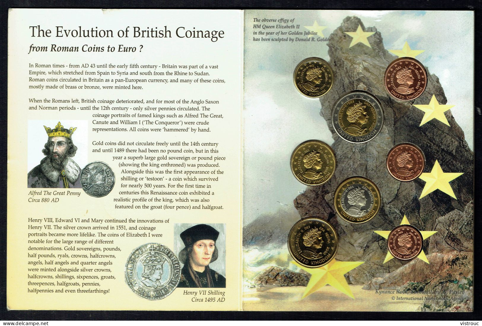 UNITED KINGDOM - ROYAUME UNI - Set Complet MINT - Fleurs De Coins - YEAR 2002. - Privatentwürfe