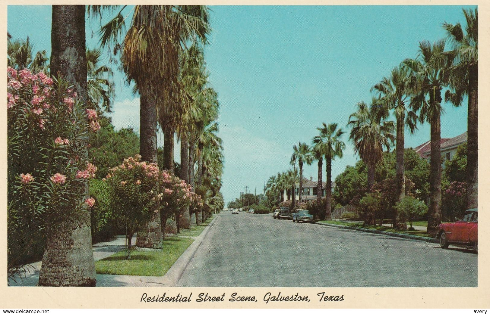 Residential Street Scene, Galveston, Texas - Galveston