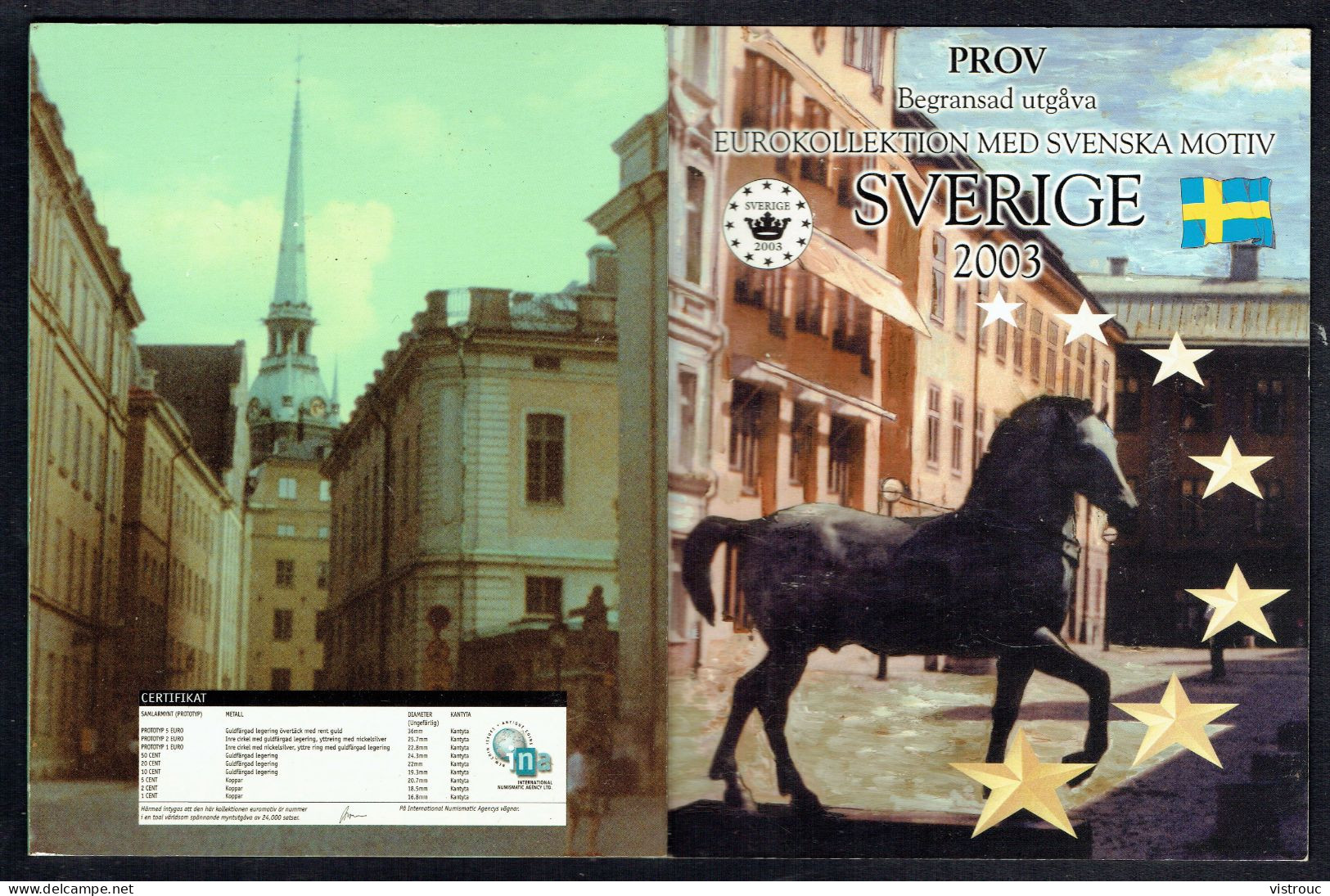 SVERIGE - SUEDE - Set Complet MINT - Fleurs De Coins - YEAR 2003. - Privatentwürfe