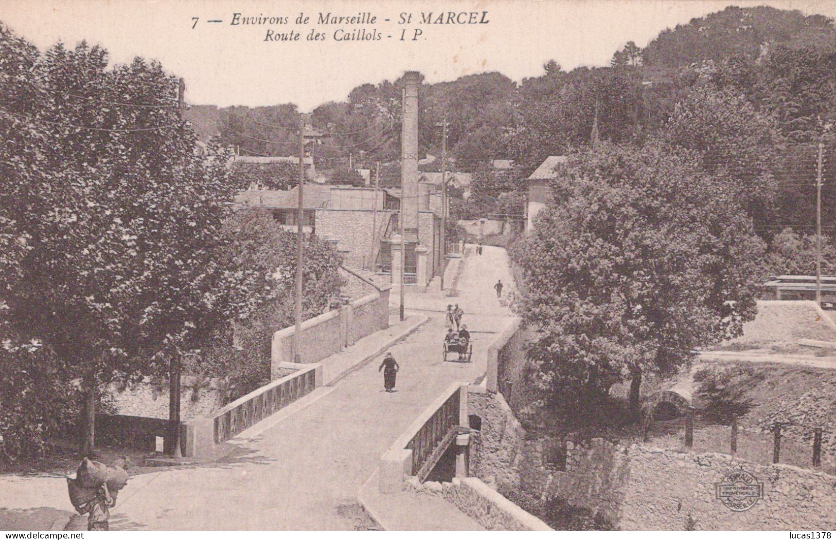 13 / MARSEILLE /  SAINT MARCEL / ROUTE DES CAILLOLS / IP 7 - Saint Marcel, La Barasse, St Menet