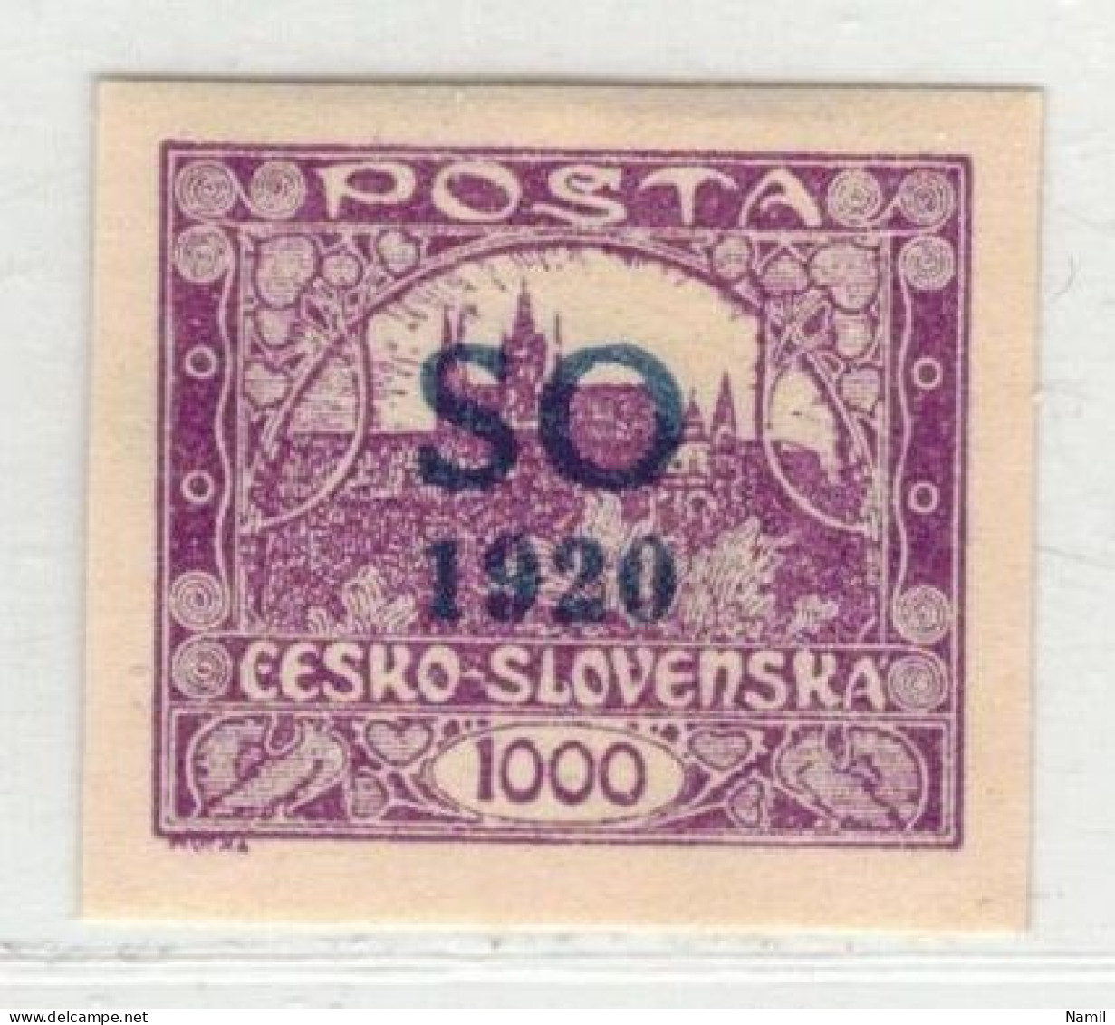 Tchécoslovaquie-Silesie 1920 Mi 25 A  (Yv 18), (MH)* Trace De Charniere, - Unused Stamps