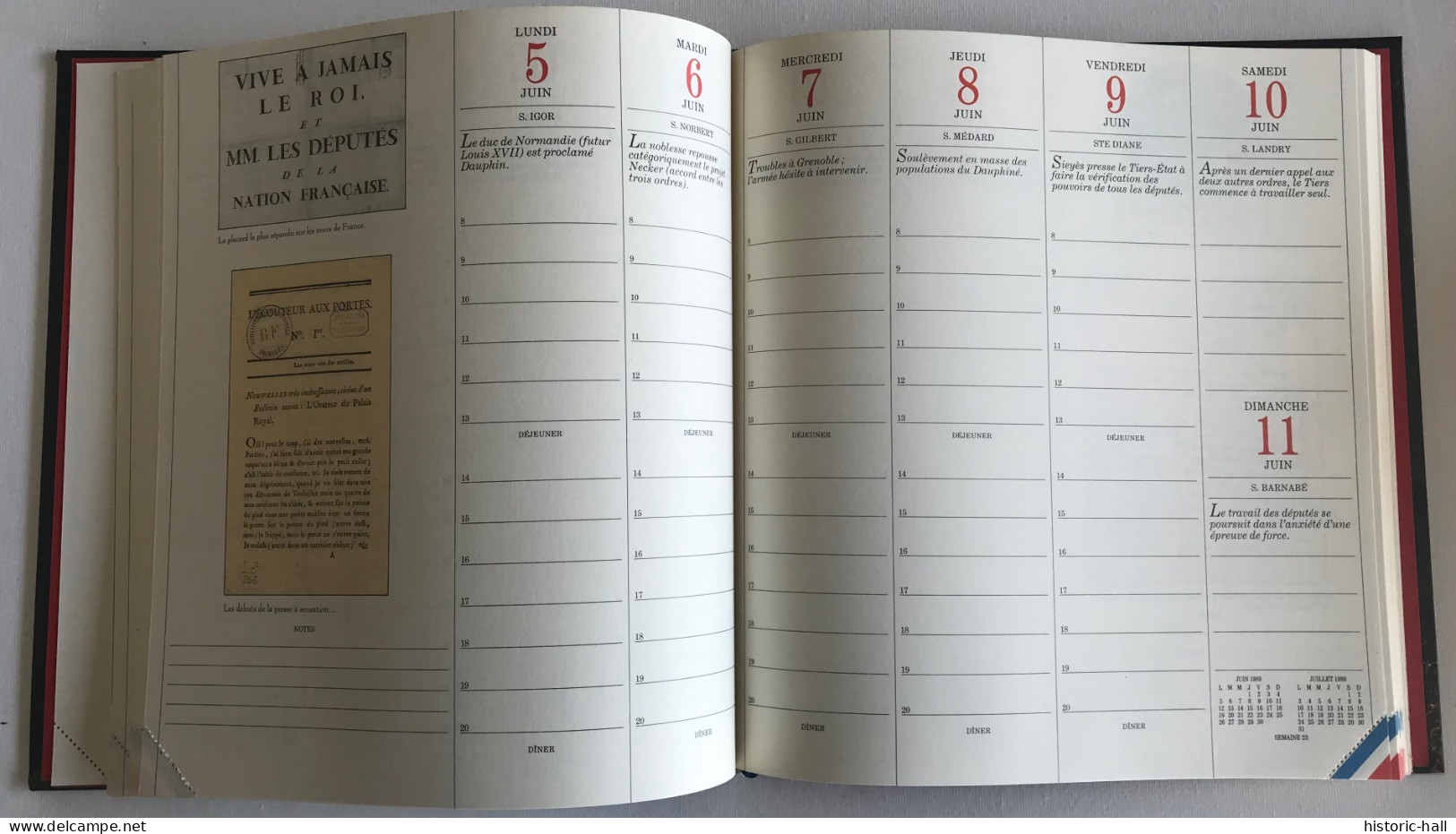 AGENDA Du BICENTENAIRE 1789 - 1989 - Grossformat : 1981-90