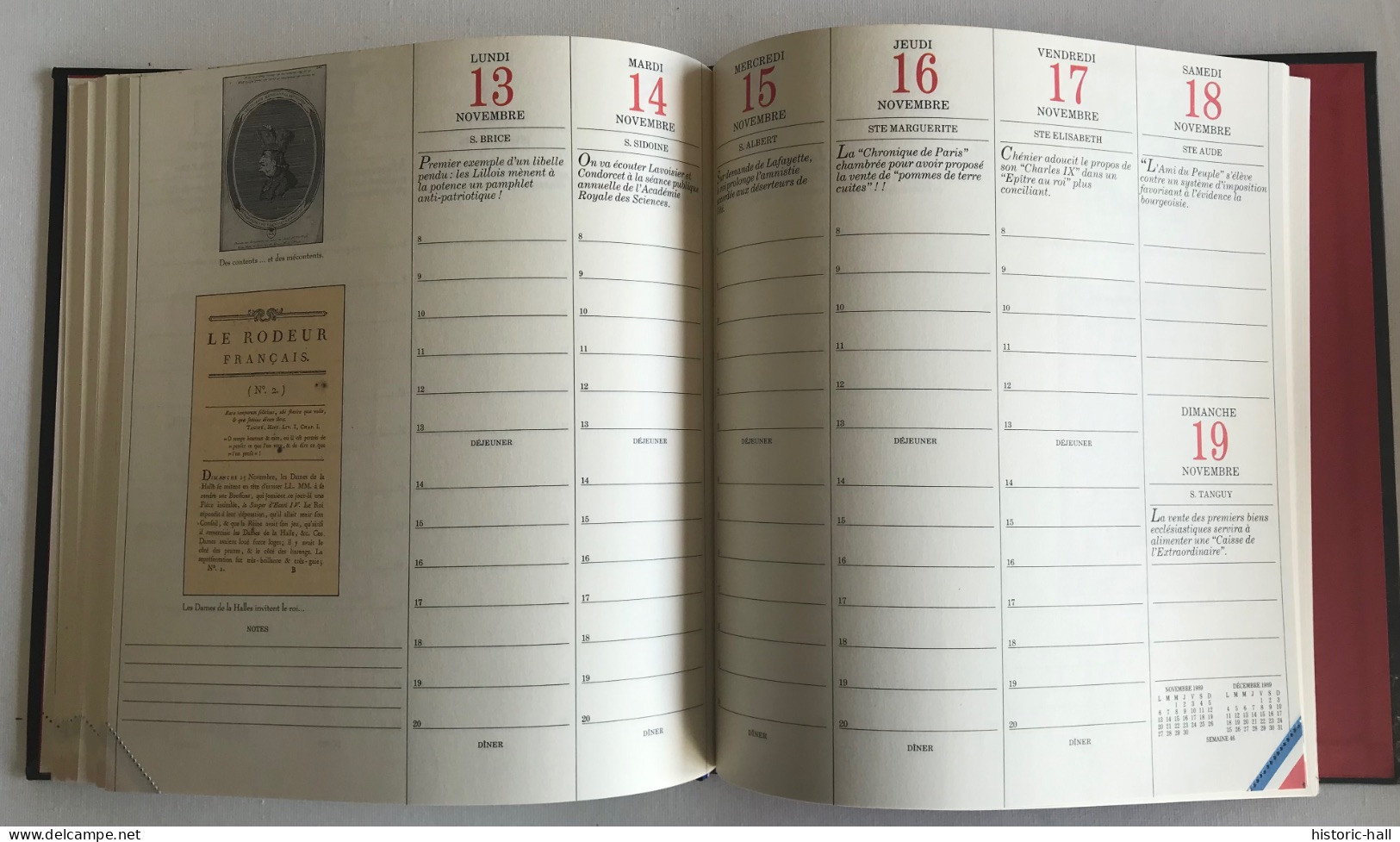 AGENDA Du BICENTENAIRE 1789 - 1989 - Grand Format : 1981-90