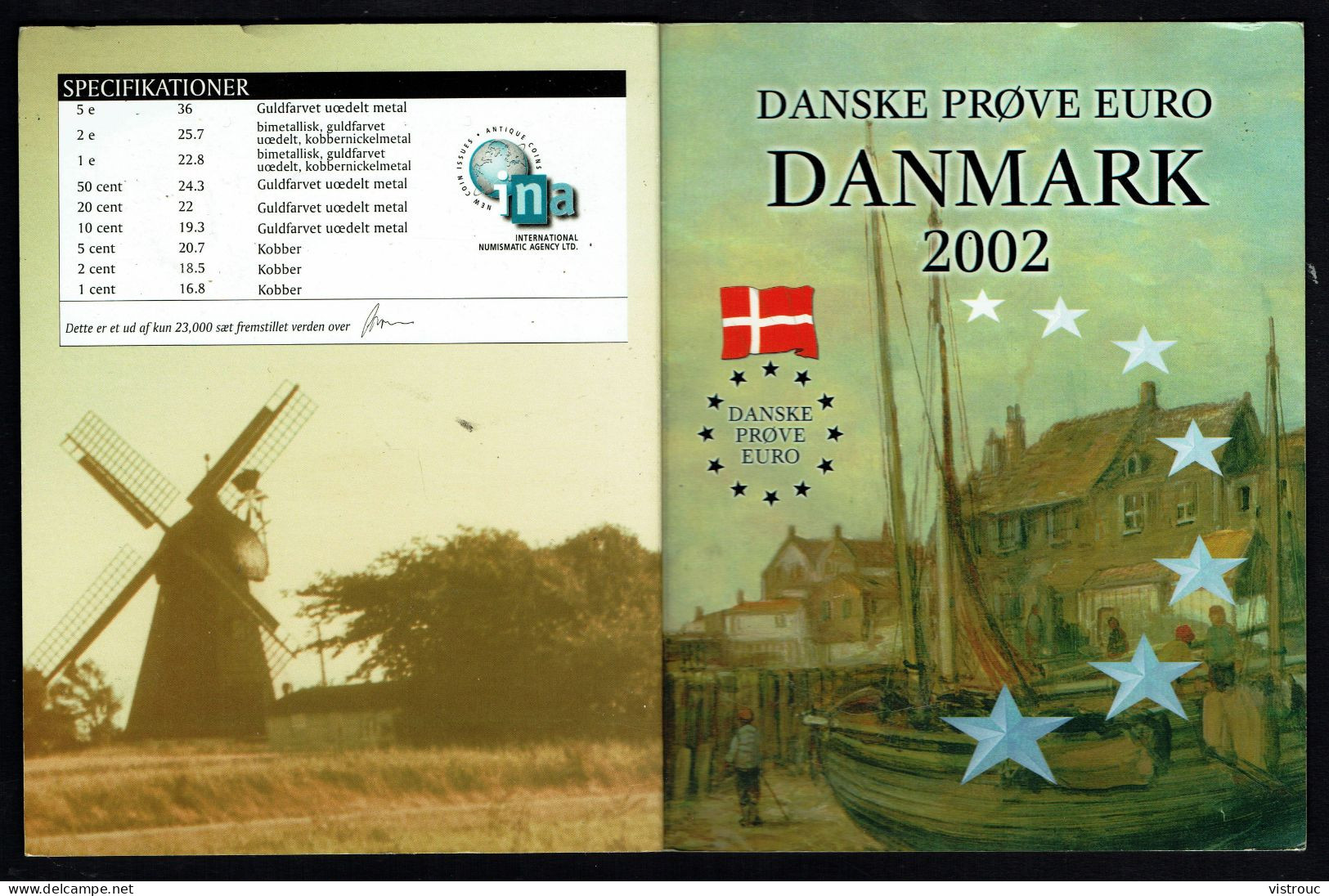 DANMARK - Set Complet MINT - Fleurs De Coins - YEAR 2002. - Privatentwürfe