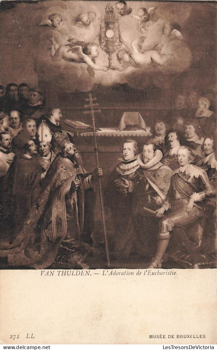 ARTS - Tableau - Van Thulden - L'Adoration De L'Eucharistie - Carte Postale Ancienne - Malerei & Gemälde