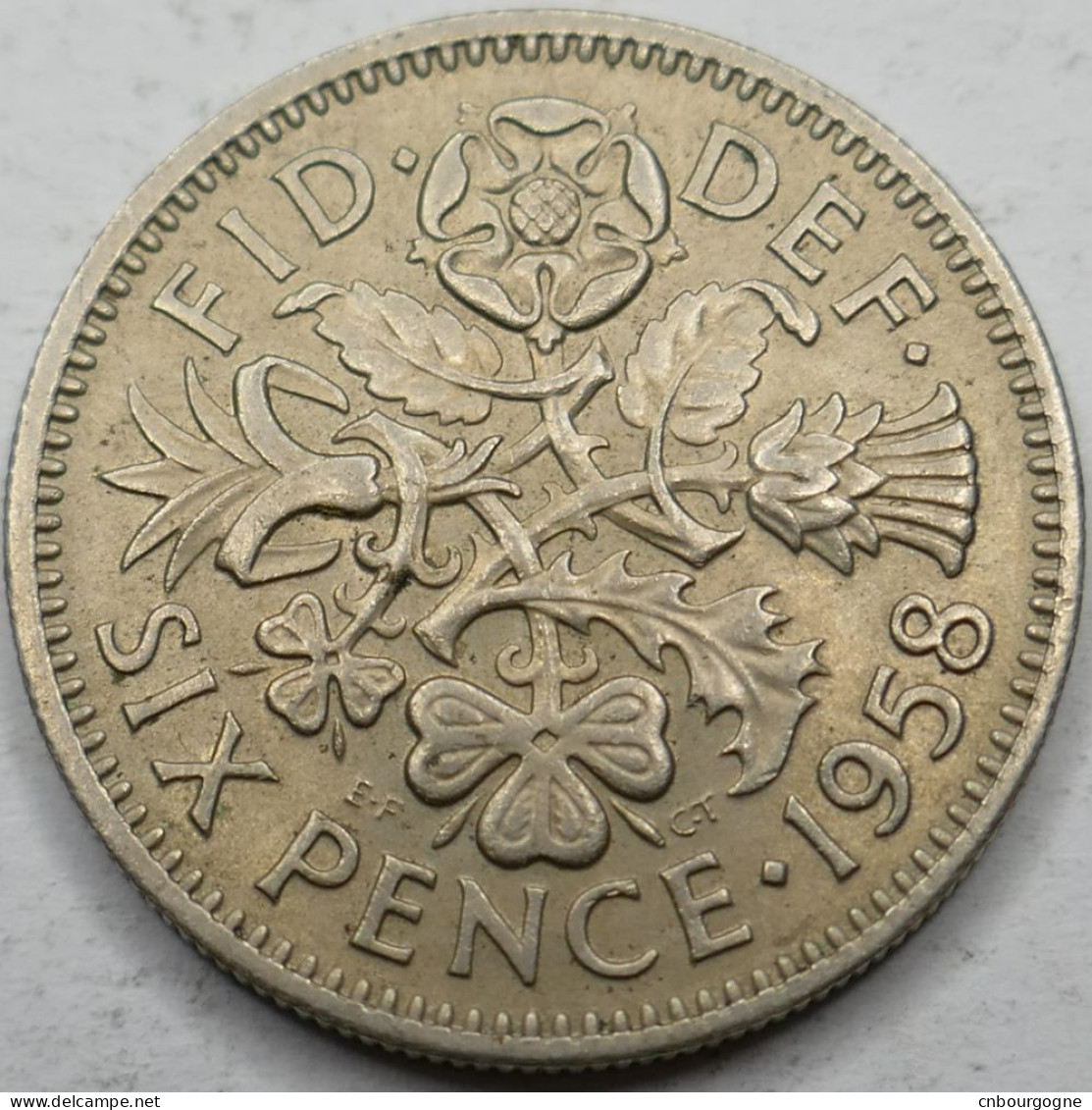 Royaume-Uni - Elizabeth II - Six Pence 1958 - SUP/AU58 - Mon6210 - H. 6 Pence