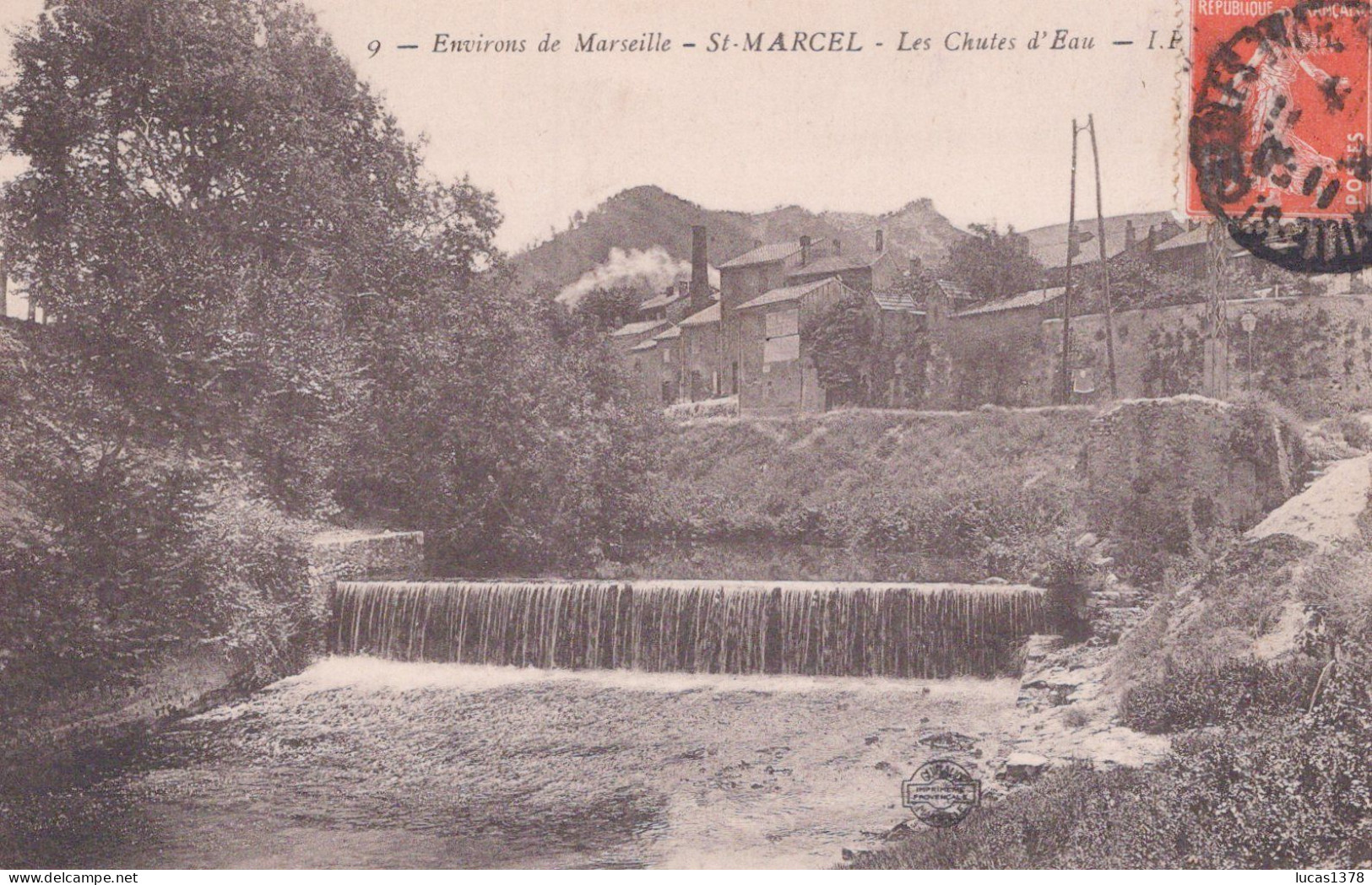 13 / MARSEILLE /SAINT MARCEL / LES CHUTES D EAU / IP 9 - Saint Marcel, La Barasse, Saint Menet