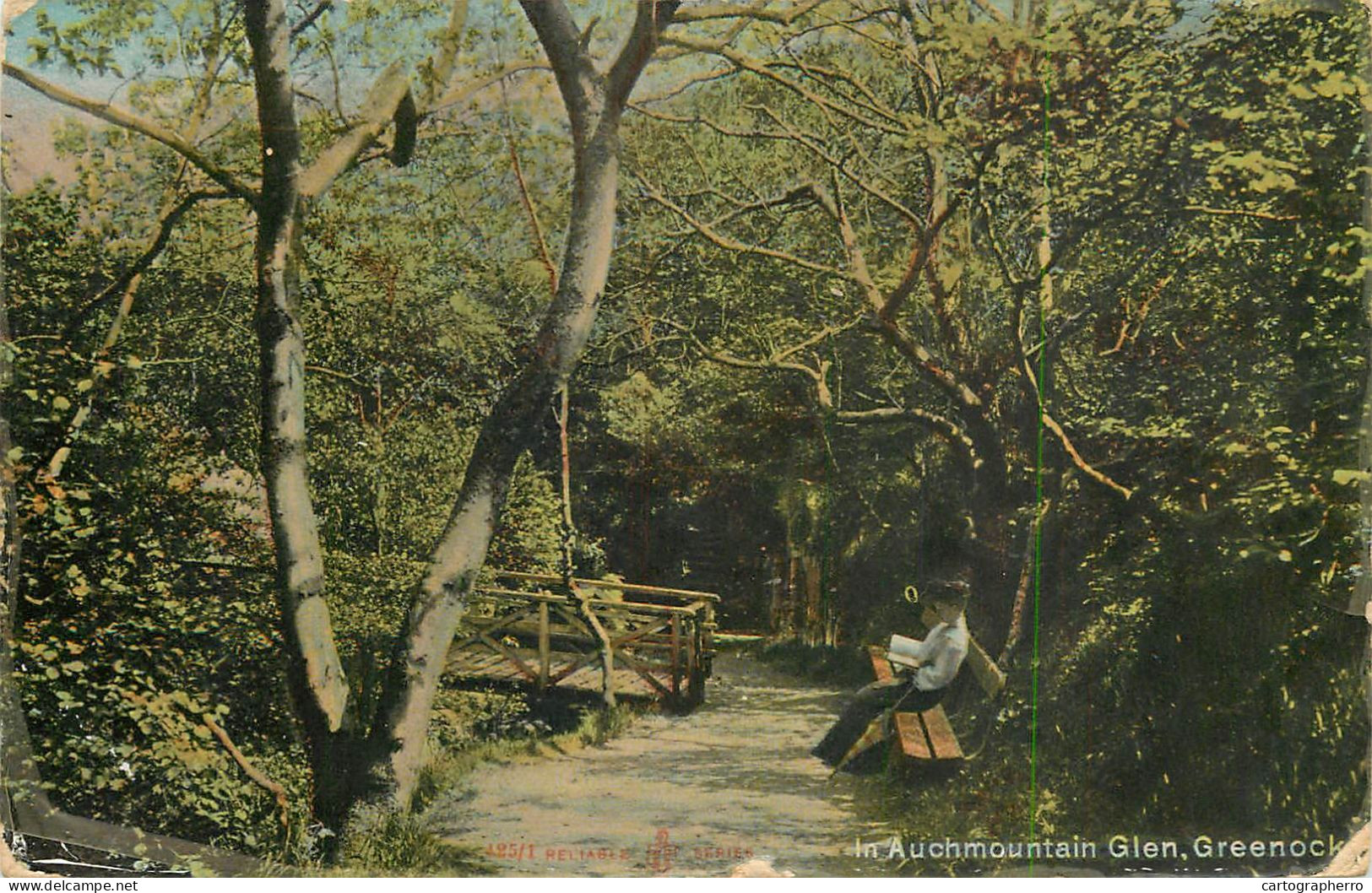 Postcard United Kingdom Scotland Greenock In Auchmountain Glen - Renfrewshire