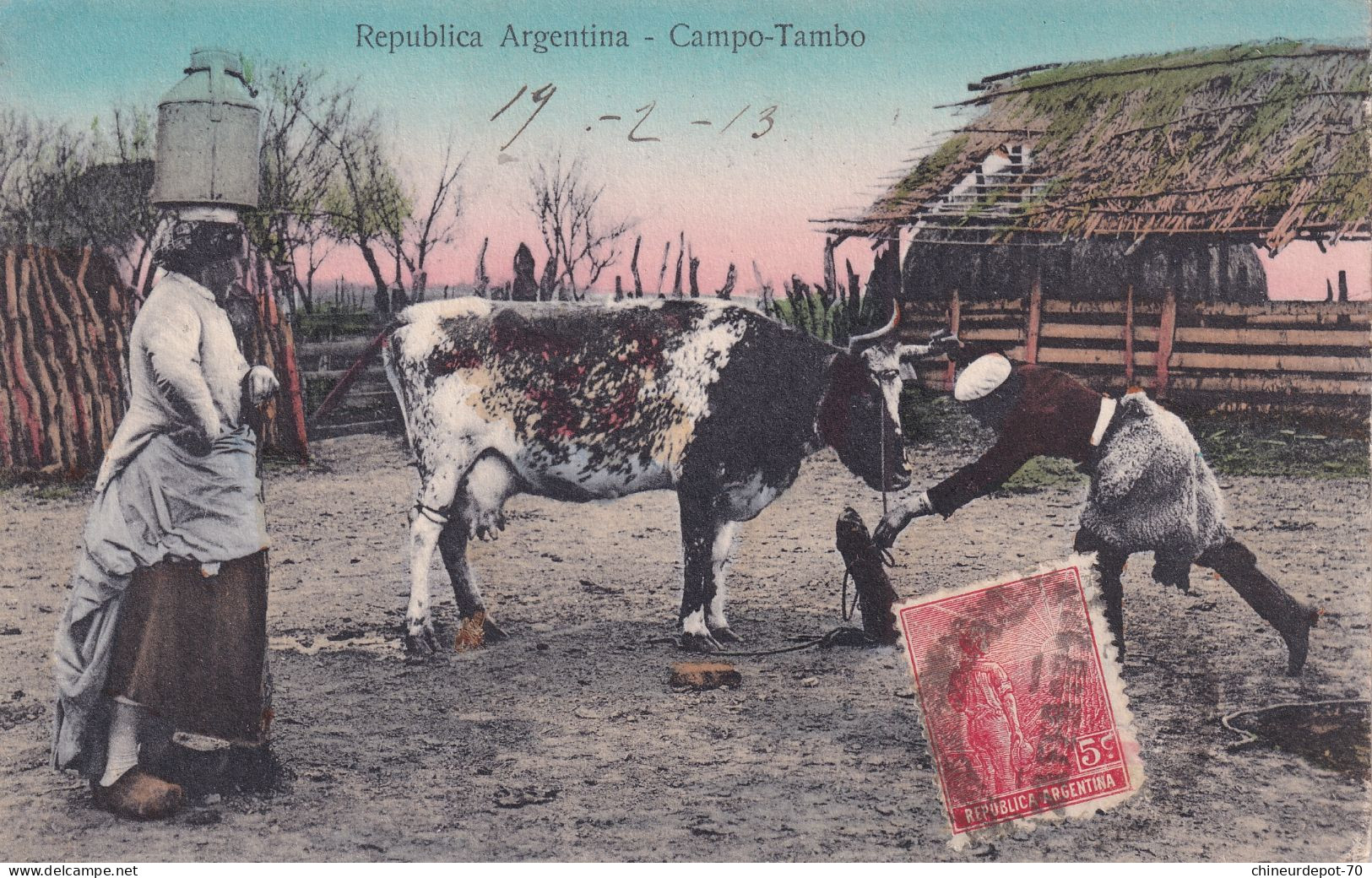 Taureaux Republica Argentina Campo Tambo 1913 Fumagalli 685 Thimister Clermont Belgique - Tauri