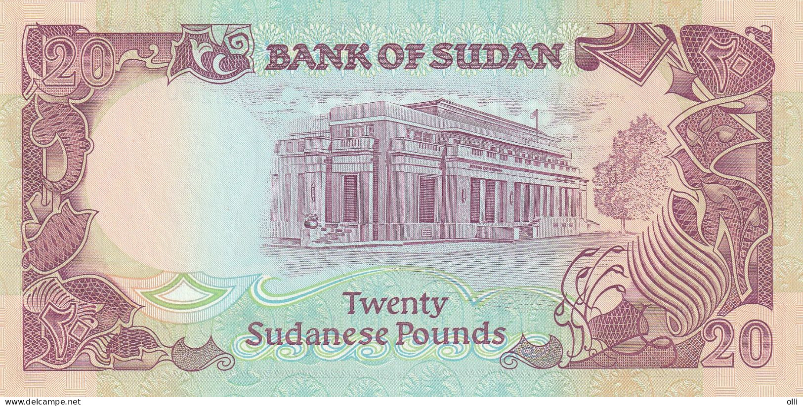 SUDAN - 20 Pounds 1991  P-47  UNC "RADAR" - Soudan