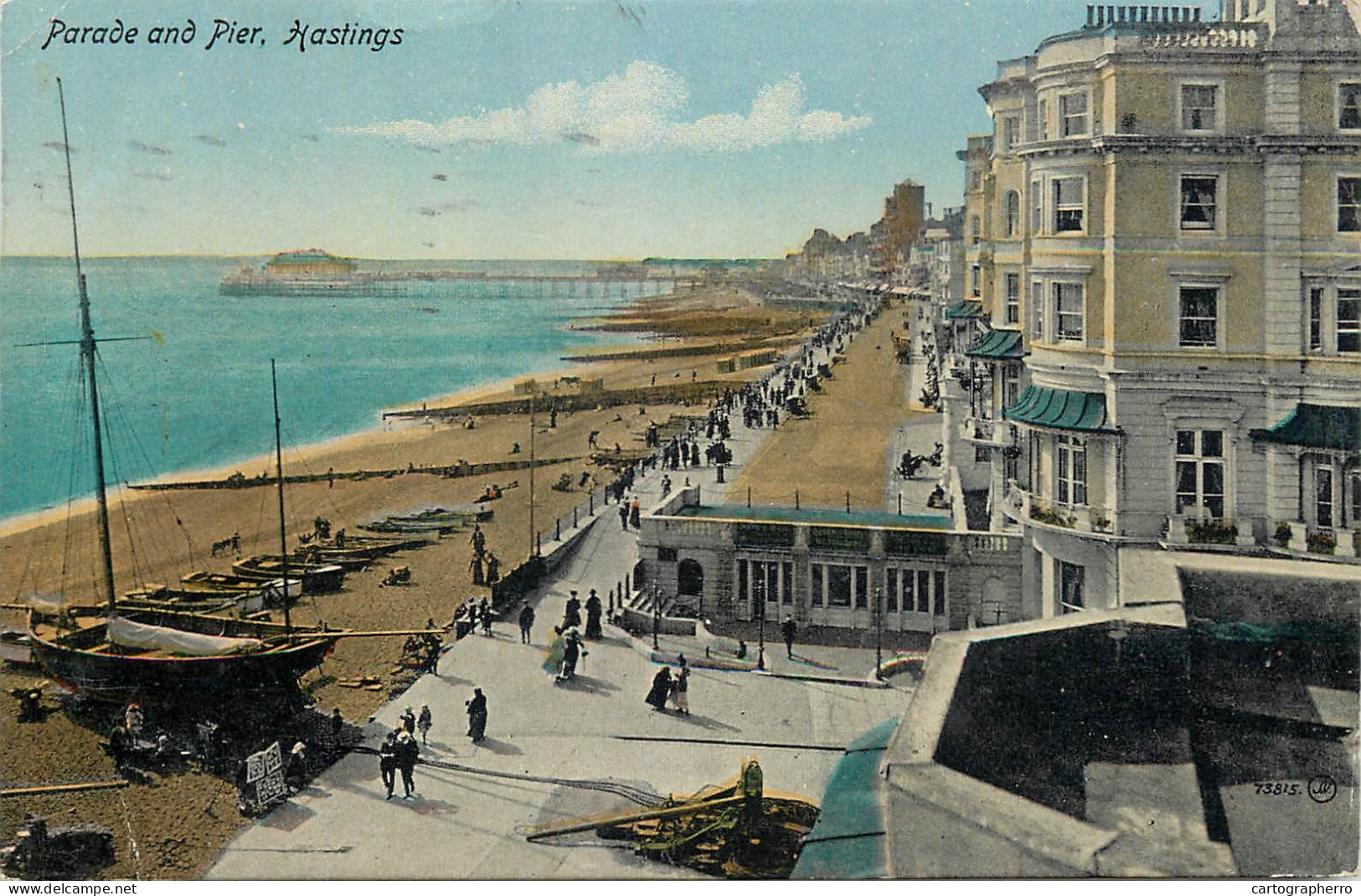 Postcard United Kingdom England Hastings Parade And Pier - Hastings