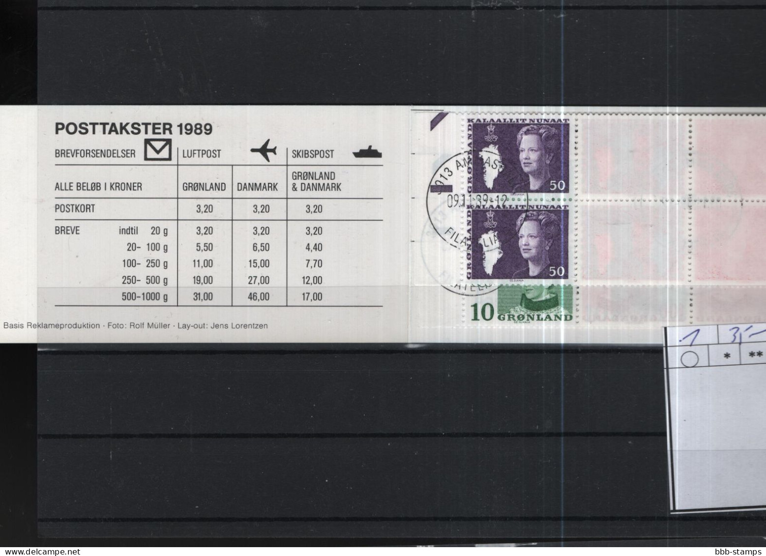 Grönland Michel Cat.No. Booklet Used 1 - Markenheftchen