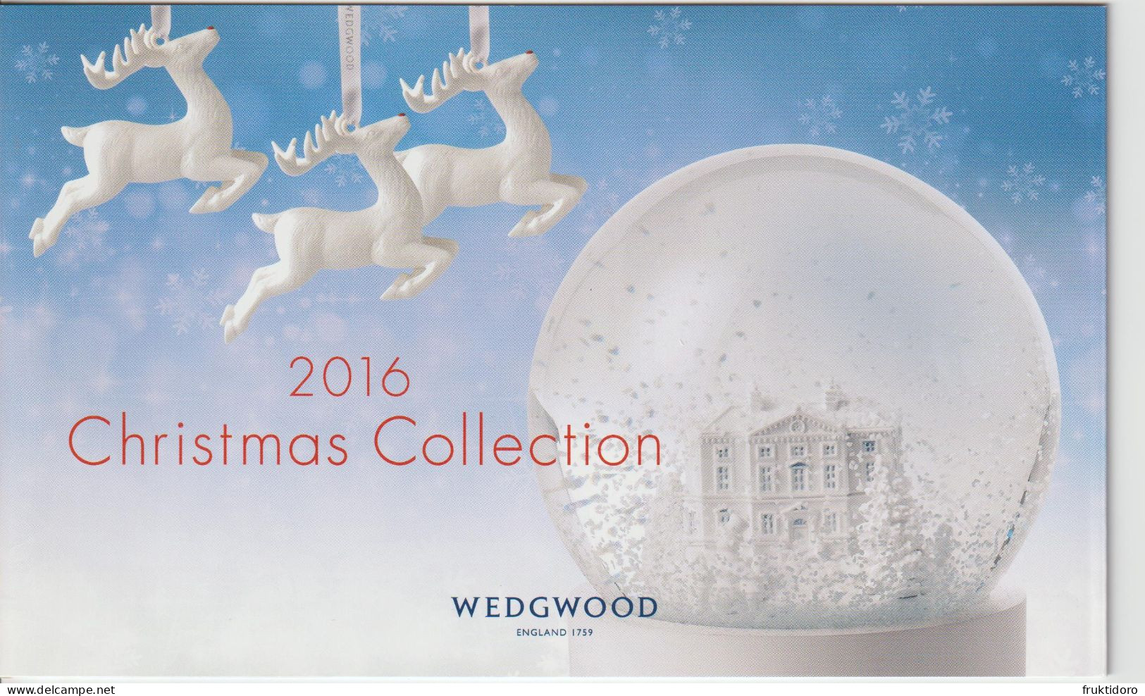 Brochure About Wedgwood Christmas Collection 2016 - Altri & Non Classificati