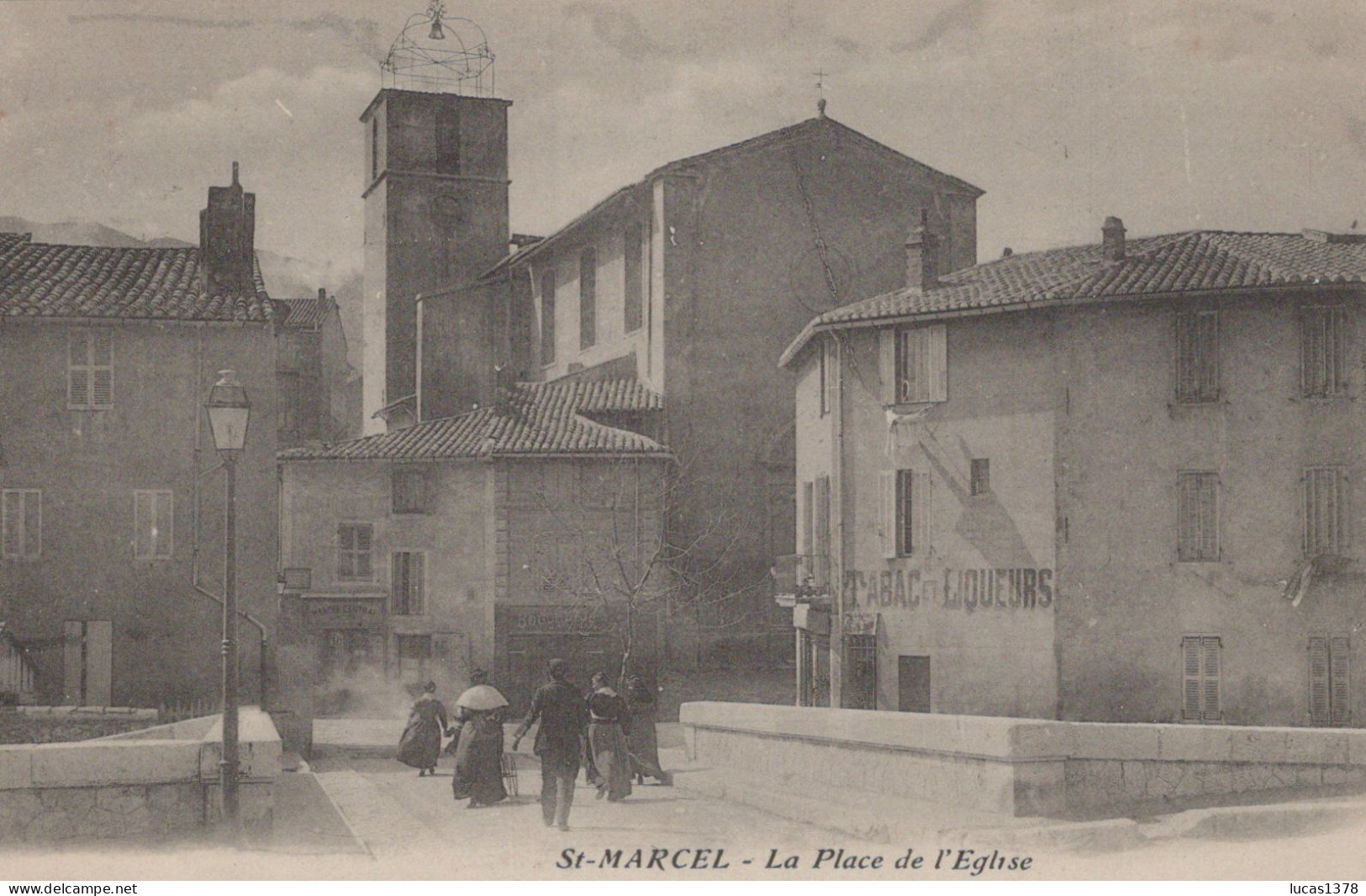 13 / MARSEILLE / SAINT MARCEL / LA PLACE DE L EGLISE - Saint Marcel, La Barasse, Saint Menet