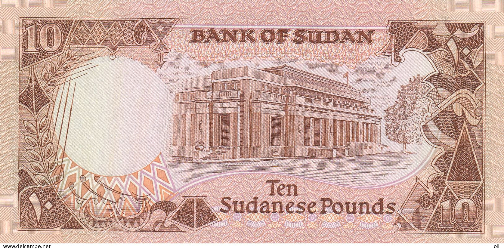 SUDAN - 10 Pounds 1990  P-46  UNC - Soedan