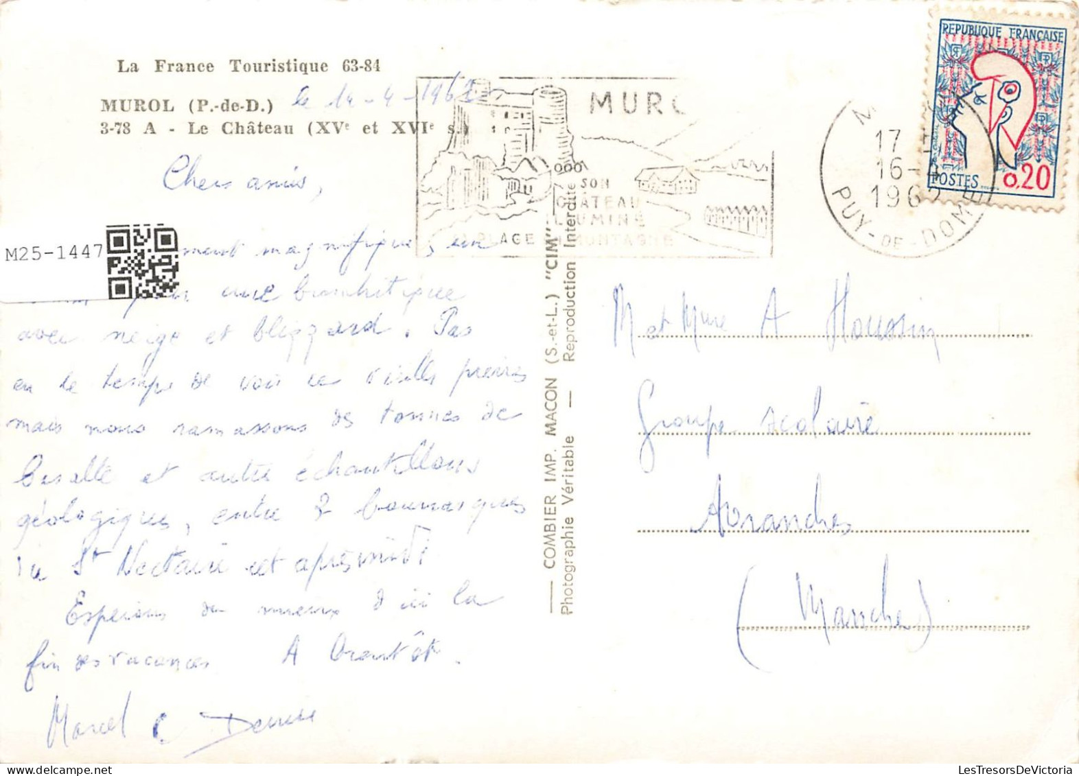 FRANCE - Murol - Le Château XVe Et XVIe Siècle - Carte Postale Ancienne - Autres & Non Classés