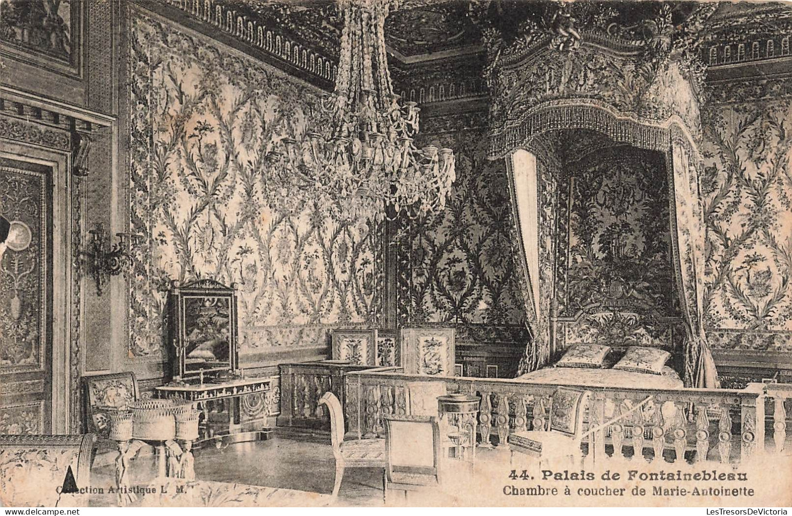 FRANCE - Fontainebleau - Palais - Chambre à Coucher De Marie-Antoinette - Carte Postale Ancienne - Fontainebleau