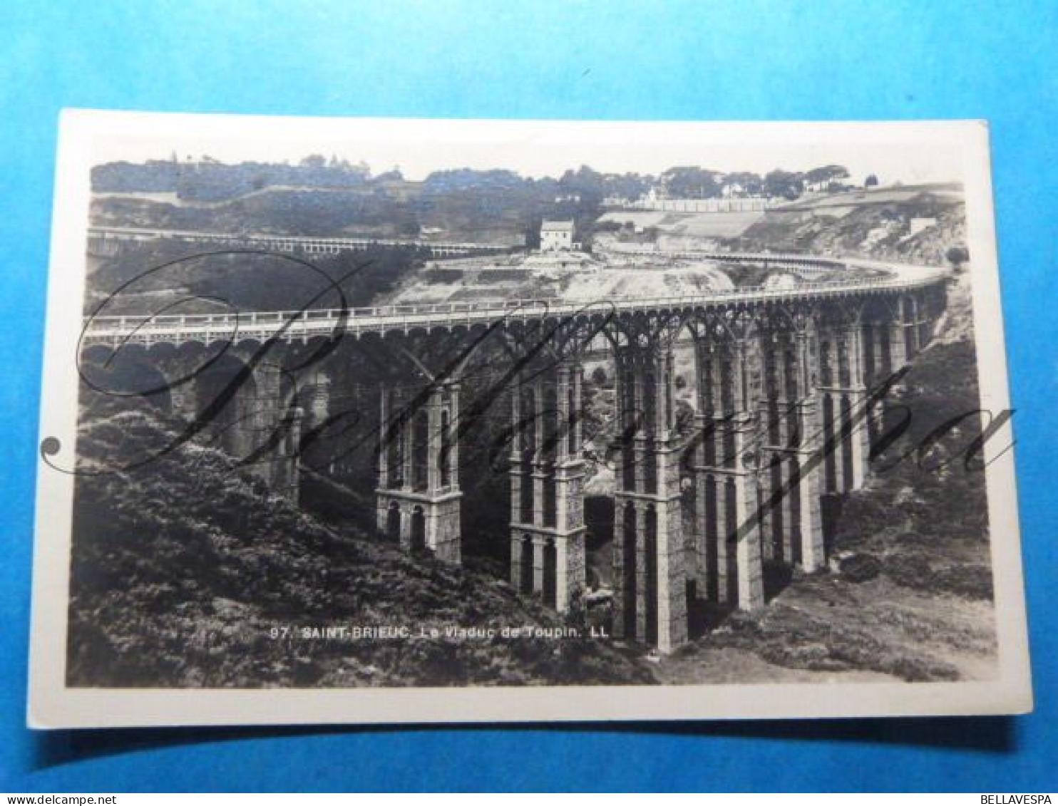 Saint Brieuc Viaduc De Toupin N° 97 LL. Chemin De Fer Carte Photo Levy Et Neurdin Precurseur - Stazioni Senza Treni