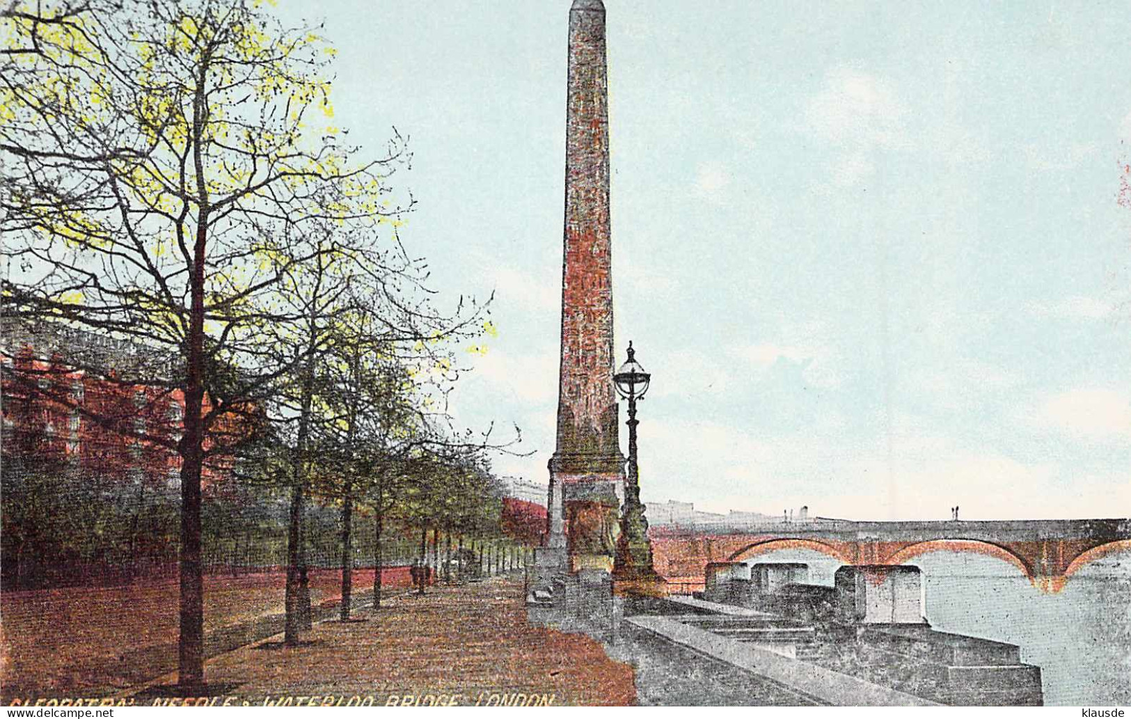 Cleopatra`s Needle & Waterloo Bridge, London - London Suburbs