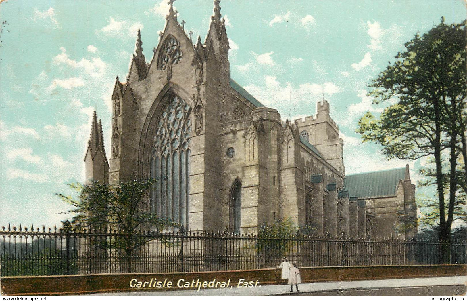 Postcard United Kingdom England Carlisle Cathedral East. 1906 - Carlisle