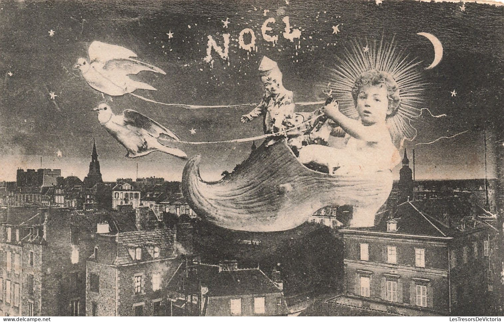 FÊTES - VŒUX - Noel - Enfant Avec Des Jouets Dans Un Traîneau - Carte Postale Ancienne - Sonstige & Ohne Zuordnung