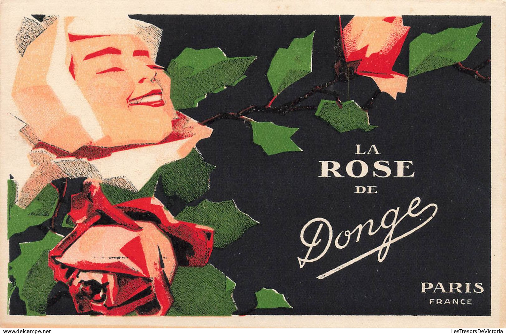 FANTAISIES - La Rose De Donge - Colorisé - Carte Postale Ancienne - Vrouwen