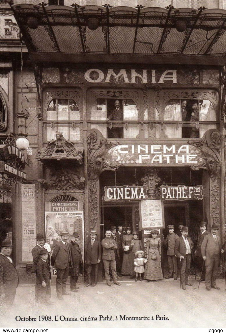 Octobre 1908 L'Omnia,cinéma Pathé à Montmartre à Paris - Inaugurations