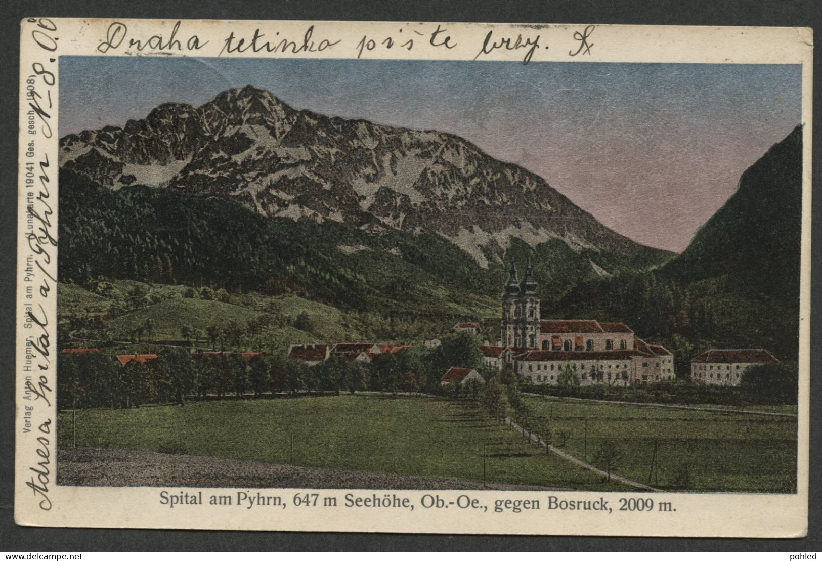 01018*AUSTRIA*ÖSTERREICH*SPITAL AM PHYRN*HOLD TO LIGHT POSTCARD*ALU FOLIE?*1910 - Spital Am Phyrn