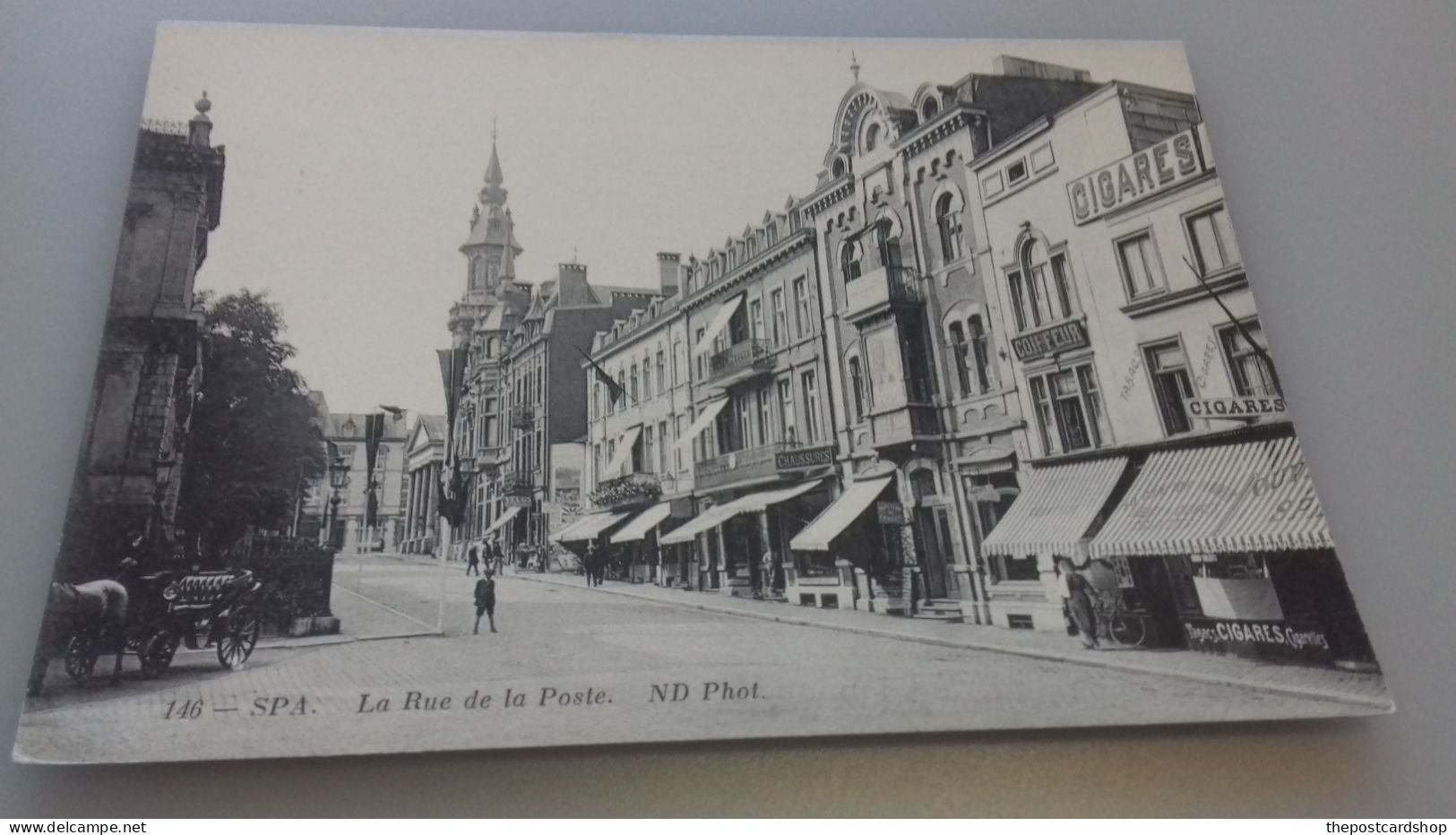 BELGIUM LIEGE SPA LA RUE DE LA POSTE N°146 UNUSED - ONE OF THOSE SMALLER CARDS - Spa