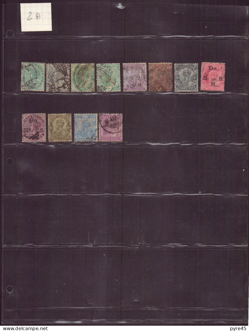 Indes Anglaises, 1906, Lot De 12 TP Oblitérés - Andere & Zonder Classificatie