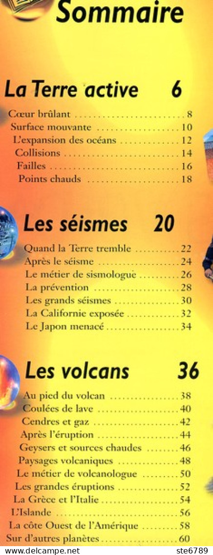 Livre LES VOLCANS - Sciences