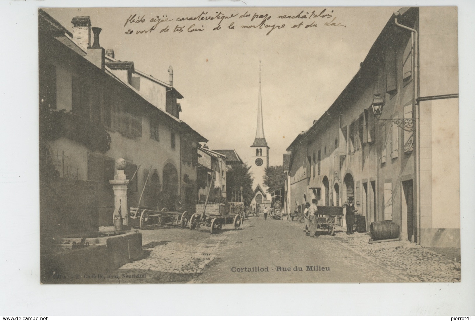 SUISSE - NEUCHATEL - CORTAILLOD - Rue Du Milieu - Cortaillod