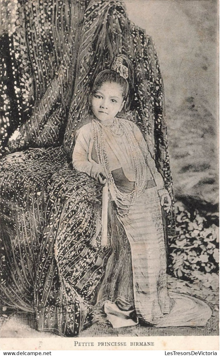 BIRMANIE - Petite Princesse Birmane - Carte Postale Ancienne - Myanmar (Birma)