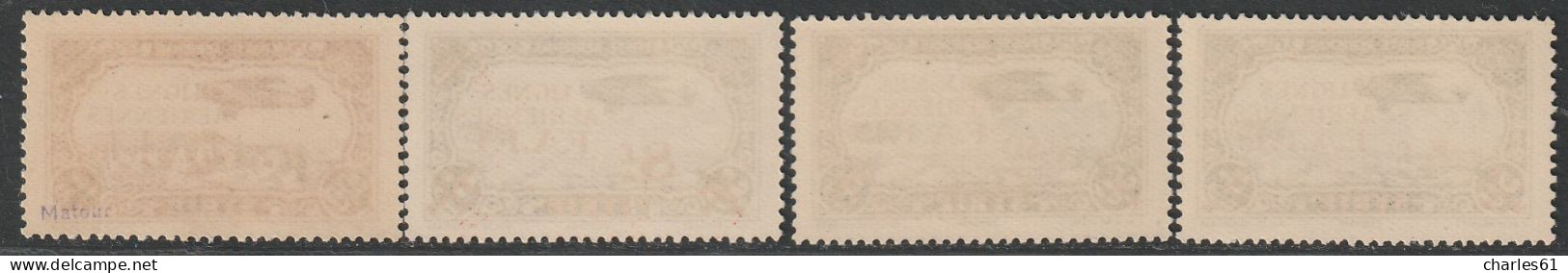 LEVANT - Poste Aérienne N°1/4 ** (1942) - Unused Stamps