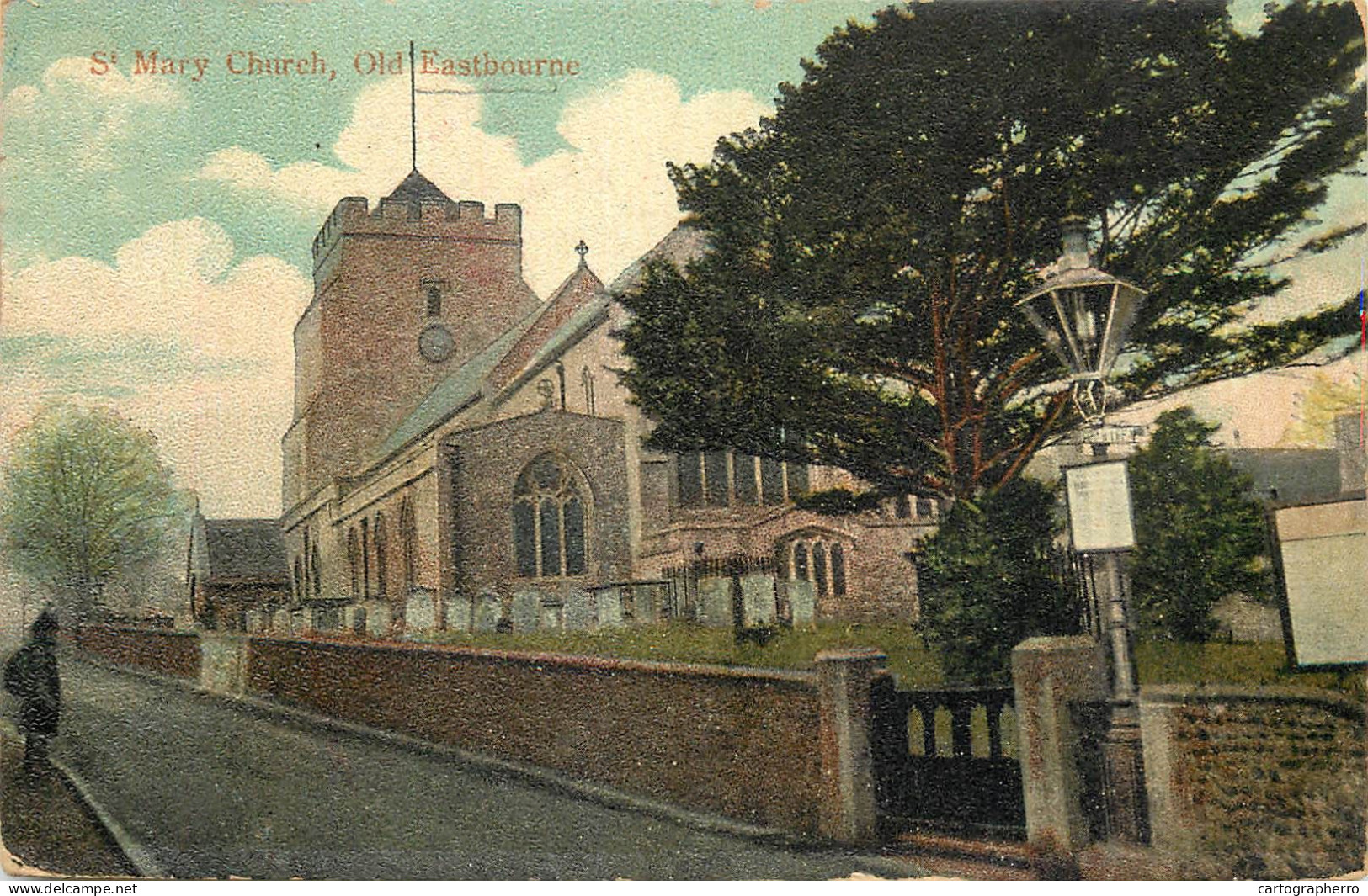 Postcard United Kingdom England St. Mary's Church Old Eastbourne - Eastbourne