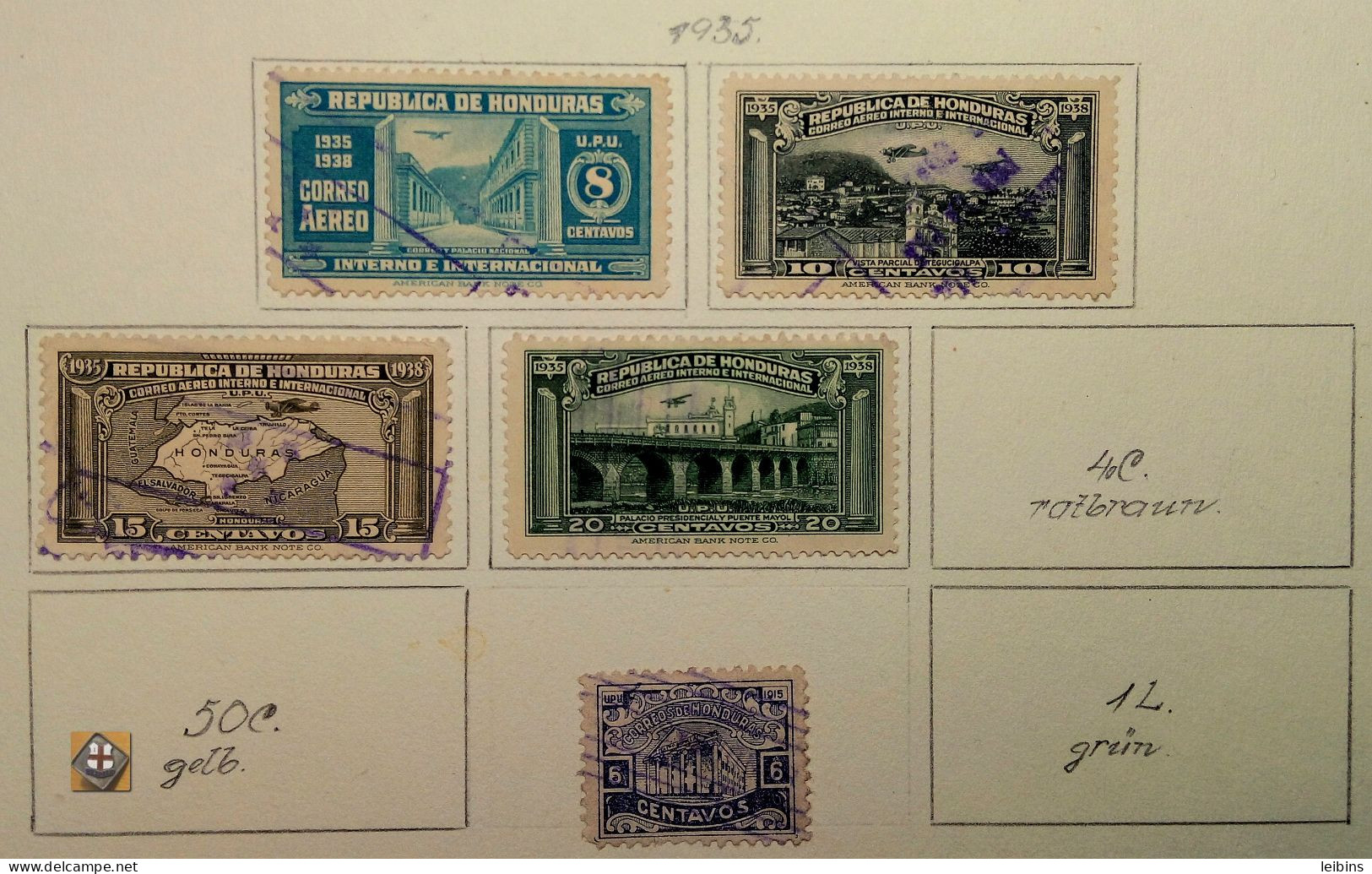 Honduras, from year 1878 (collection)