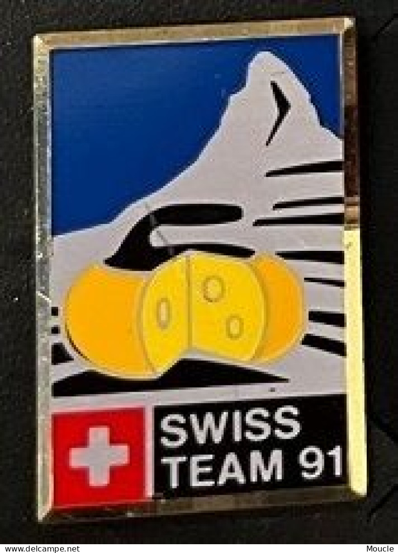 SWISS TEAM 91 - CURLING - CERVIN - MONTAGNE - BERG - MOUNTAIN - FROMAGE - CHEESE - KÄSE - EQUIPE SUISSE - SCHWEIZ - (33) - Wintersport