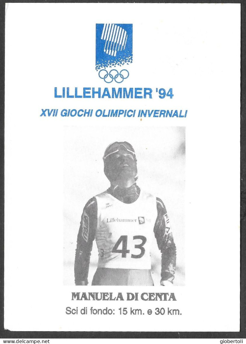 Italia/Italy/Italie: Intero, Stationery, Entier, Sci Di Fondo 15 E 30 Km, Cross-country Skiing 15 And 30 Km, Ski De Fond - Invierno 1994: Lillehammer