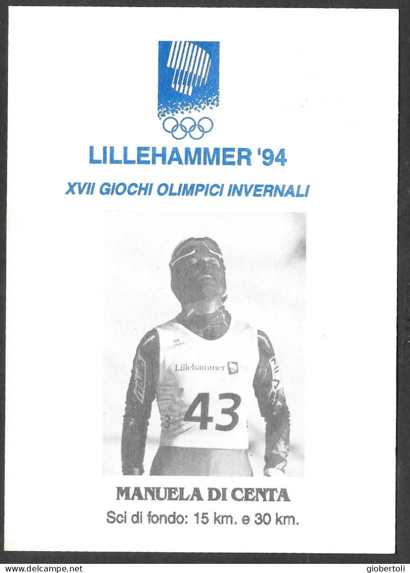 Italia/Italy/Italie: Intero, Stationery, Entier, Sci Di Fondo 15 E 30 Km, Cross-country Skiing 15 And 30 Km, Ski De Fond - Inverno1994: Lillehammer