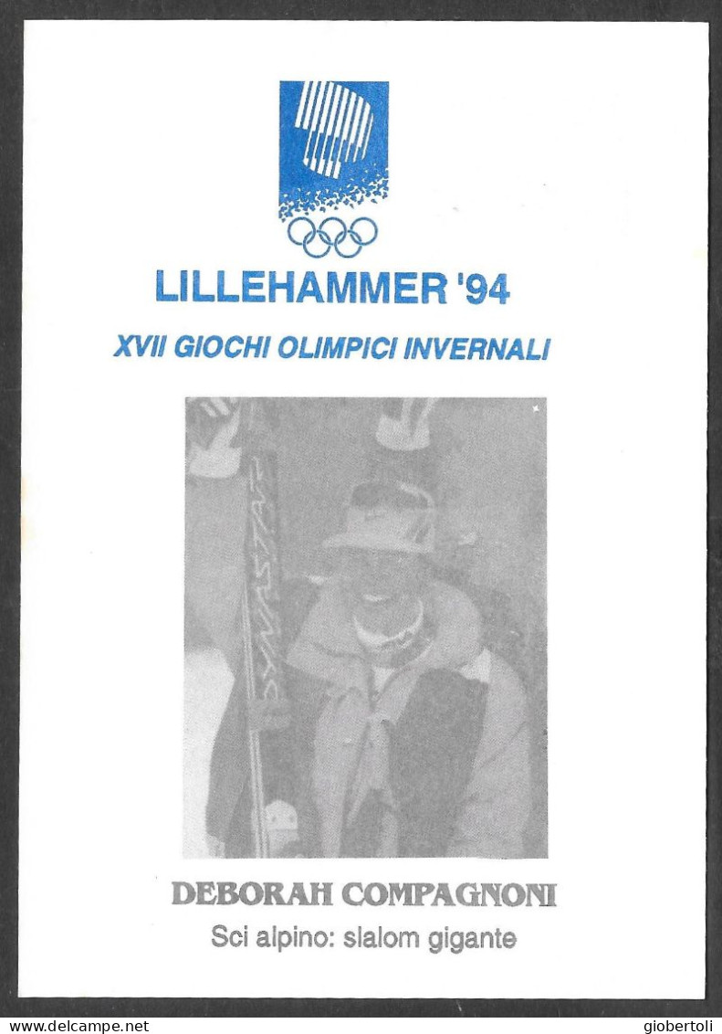 Italia/Italy/Italie: Intero, Stationery, Entier, Slalom Gigante Femminile, Women's Giant Slalom, Slalom Géant Féminin - Winter 1994: Lillehammer